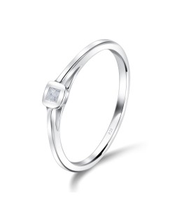 Minimalist Designed Silver Ring NSR-4068